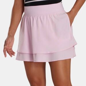 NWT FootJoy Women's Layered Pink Performance Golf Skort